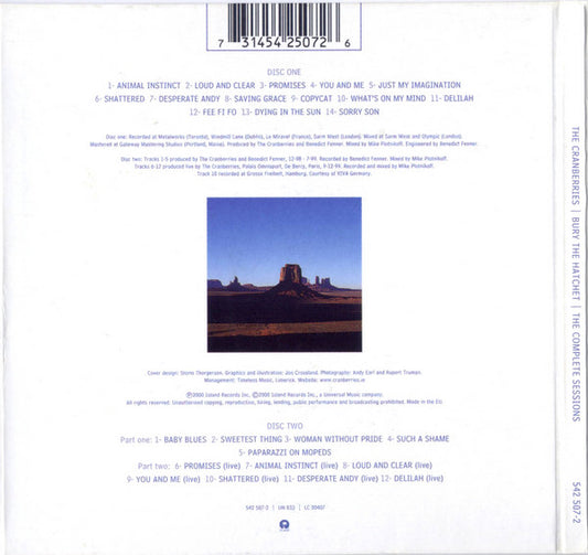 The Cranberries : Bury The Hatchet (The Complete Sessions) (2xCD, Album, S/Edition, Dig)