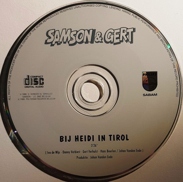 Samson & Gert : Bij Heidi In TIrol (CD, Single, Promo)