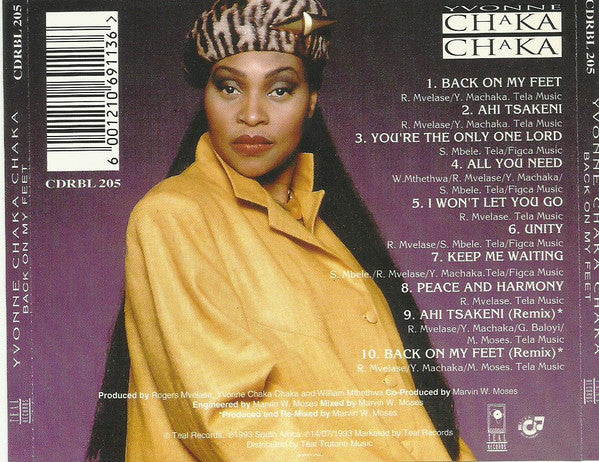 Yvonne Chaka Chaka : Back On My Feet (CD, Album)