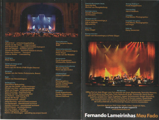 Fernando Lameirinhas : Meo Fado / Live In Carre (CD, Album + DVD, PAL)