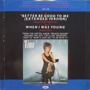 Tina Turner : Better Be Good To Me (Extended Version) (12", Single)