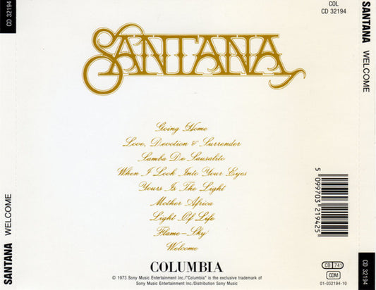 Santana : Welcome (CD, Album, RE)