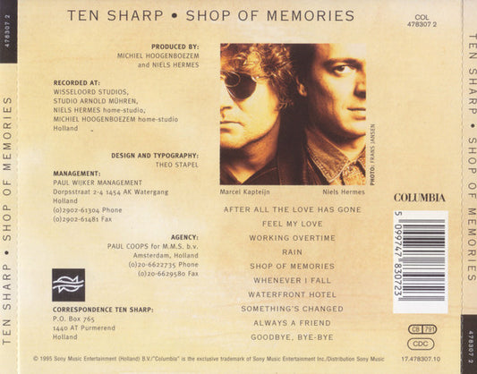 Ten Sharp : Shop Of Memories (CD, Album)