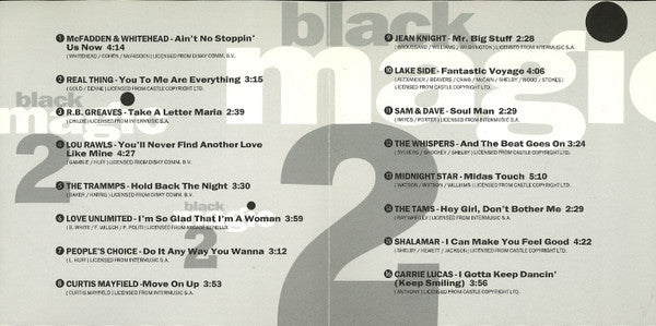 Various : Black Magic 2 - 16 Super Soul Hits (CD, Comp)