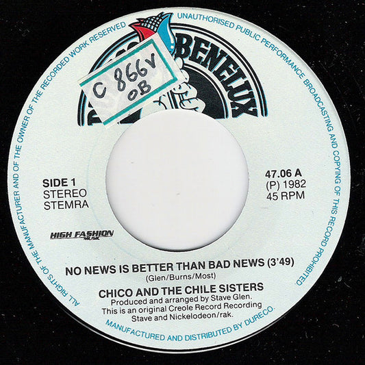 Chico And The Chile Sisters : No News Is Better Than Bad News / Runaway (7", Single)