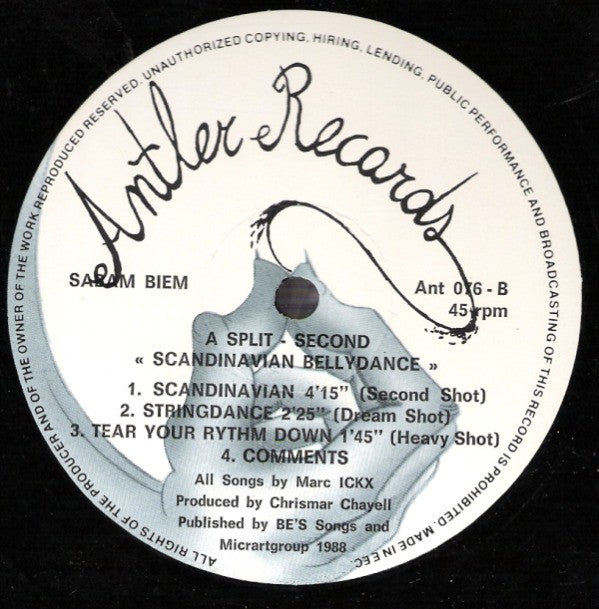 A Split - Second : Scandinavian Bellydance (12", Maxi)