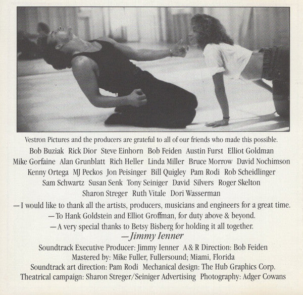 Various : Dirty Dancing (Original Soundtrack From The Vestron Motion Picture) (CD, Album, Comp, Club)