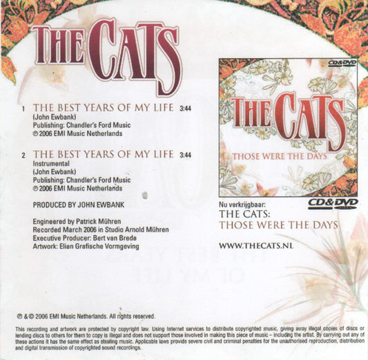 The Cats : The Best Years Of My Life (CDr, Single, Promo)