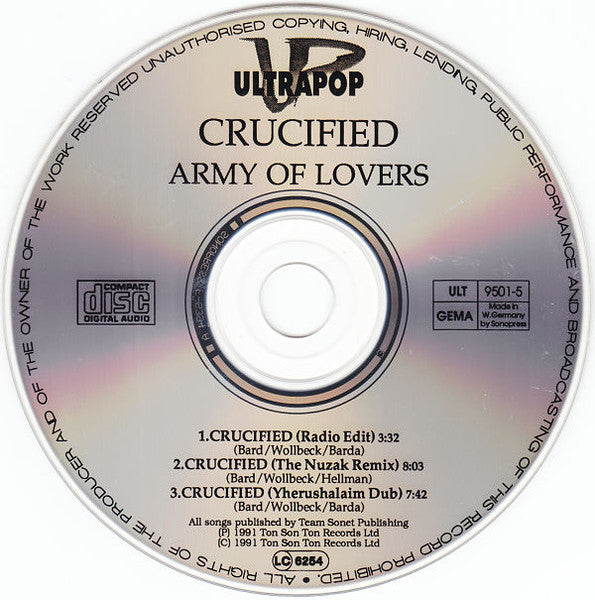 Army Of Lovers : Crucified (CD, Maxi)