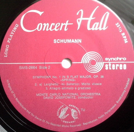 Robert Schumann : Symphonie Nr. 1 "Frühlings-Symphonie" / Genoveva (Ouvertüre) (LP)