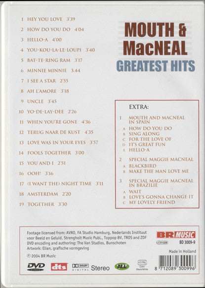 Mouth & MacNeal : Greatest Hits (DVD-V, Comp, PAL)