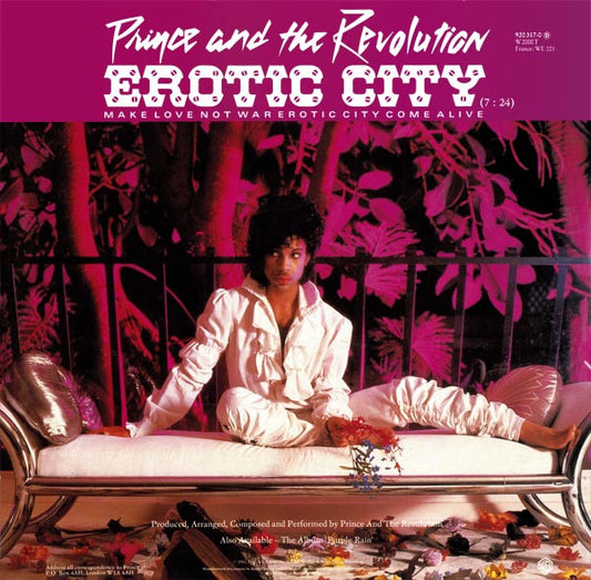 Prince And The Revolution : Let's Go Crazy / Take Me With U / Erotic City (12", Single)