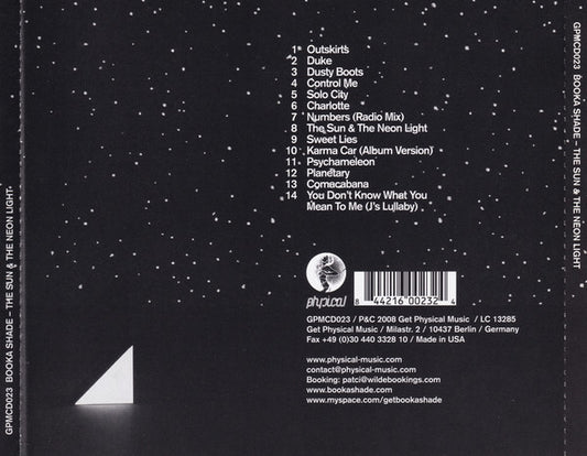 Booka Shade : The Sun & The Neon Light (CD, Album)