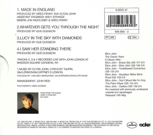 Elton John : Made In England (CD, Single, Ltd, Dig)