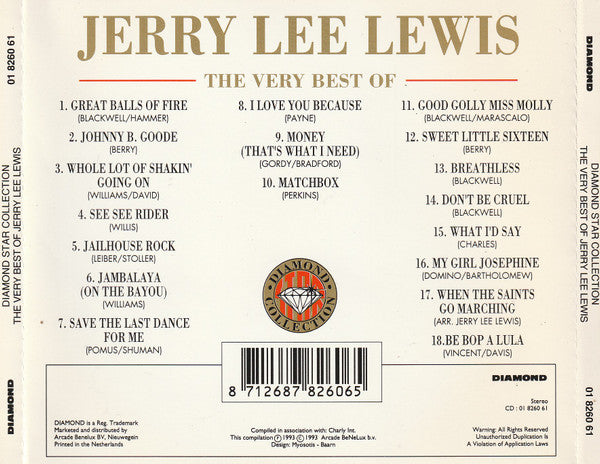 Jerry Lee Lewis : The Very Best Of (CD, Comp)