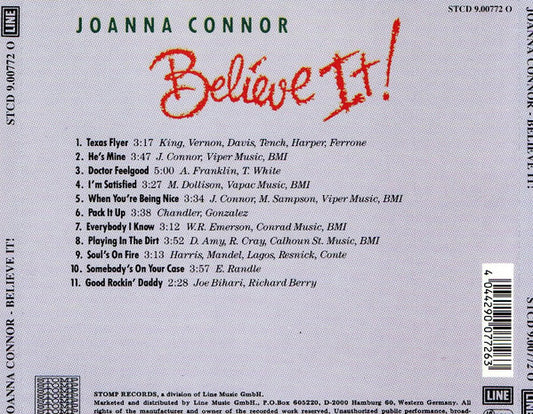 Joanna Connor : Believe It! (CD, Album)