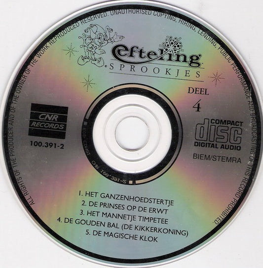 Various : Efteling Sprookjes Deel 4 (CD)