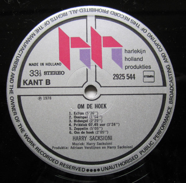 Harry Sacksioni : Om De Hoek (LP, Album)