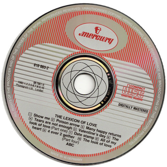 ABC : The Lexicon Of Love (CD, Album, RE)