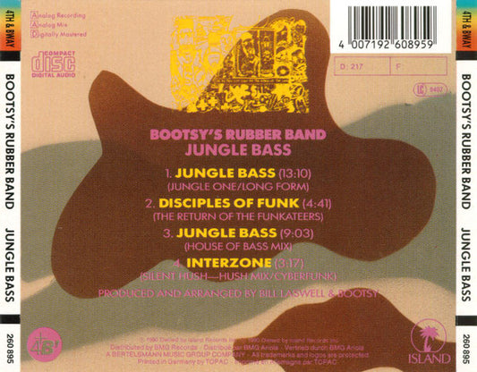 Bootsy's Rubber Band : Jungle Bass (CD, Album)