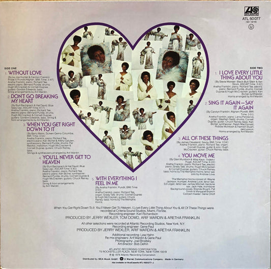 Aretha Franklin : With Everything I Feel In Me (LP, Album)