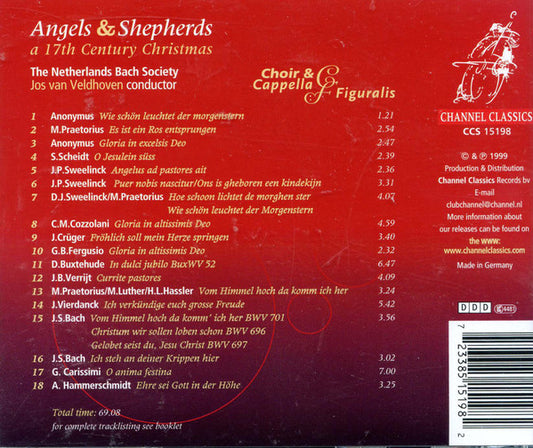 De Nederlandse Bachvereniging, Cappella Figuralis, Jos Van Veldhoven : Angels & Shepherds: A 17th Century Christmas (CD, Album)