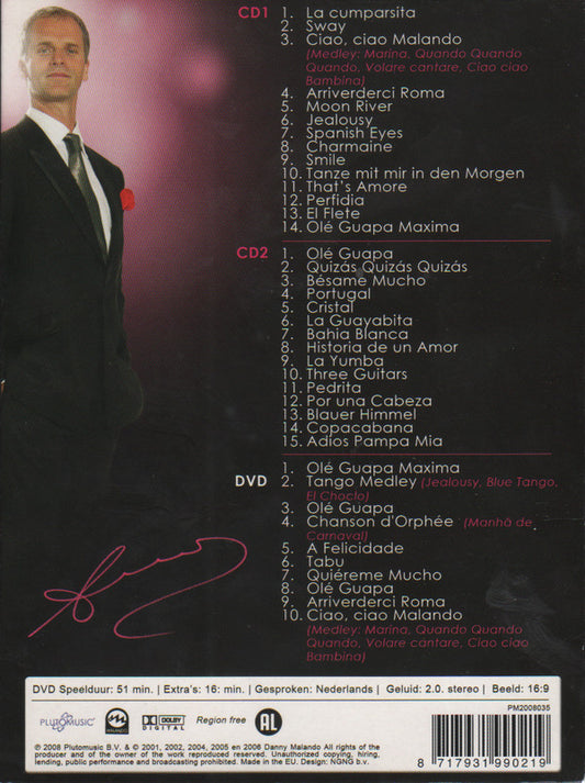 Danny Malando : The Legend Goes On (Jubileum Editie) (2xCD, Comp + DVD, PAL)