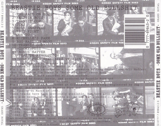 Beastie Boys : Some Old Bullshit (CD, Comp, Bla)