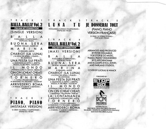 Francesco Napoli : Balla..Balla! Vol. 2 - Italian Hit Connection (CD, Maxi)