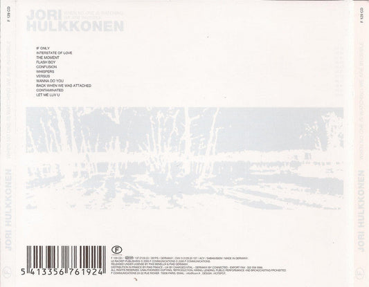 Jori Hulkkonen : When No One Is Watching We Are Invisible (CD, Album)
