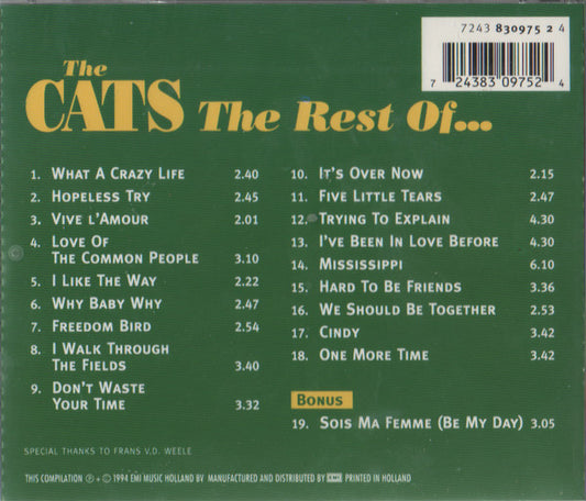 The Cats : The Rest Of... (CD, Comp)