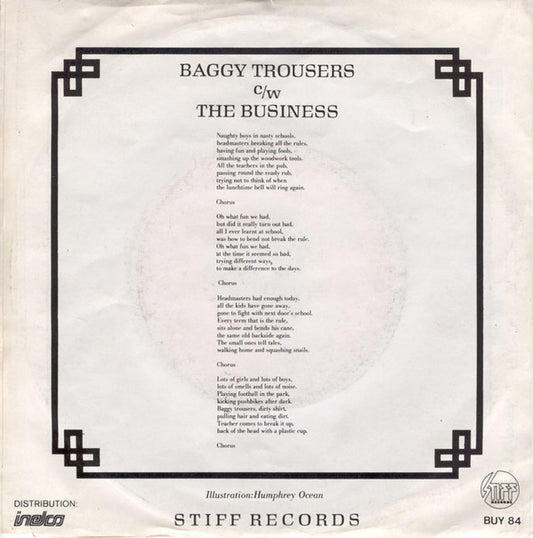 Madness : Baggy Trousers (7", Single)