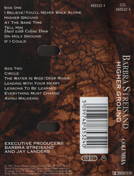 Barbra Streisand : Higher Ground (Cass, Album)