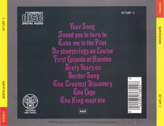 Elton John : Elton John (CD, Album, RE)