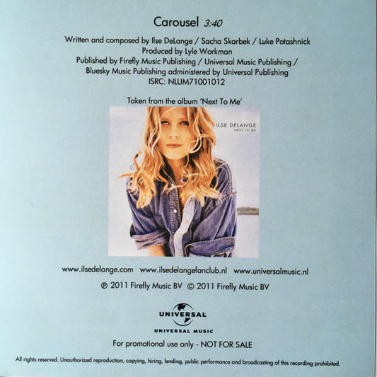 Ilse Delange : Carousel (CDr, Single, Promo)