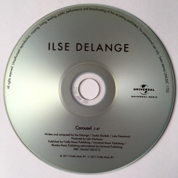 Ilse Delange : Carousel (CDr, Single, Promo)