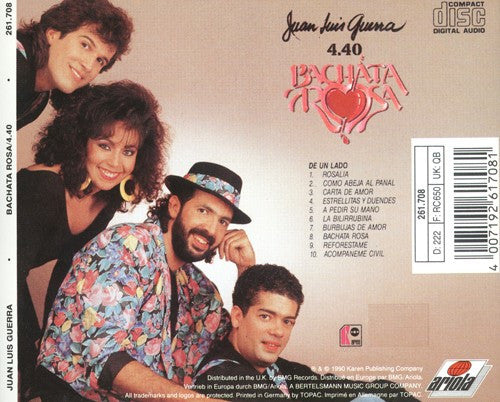 Juan Luis Guerra 4.40 : Bachata Rosa (CD, Album)