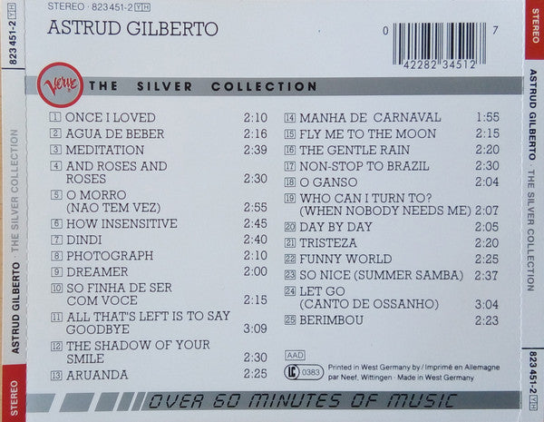 Astrud Gilberto : The Silver Collection (CD, Comp)