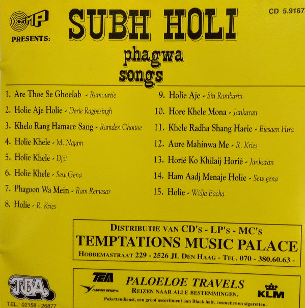 Various : Subh Holi - Phagwa Songs (CD, Comp)