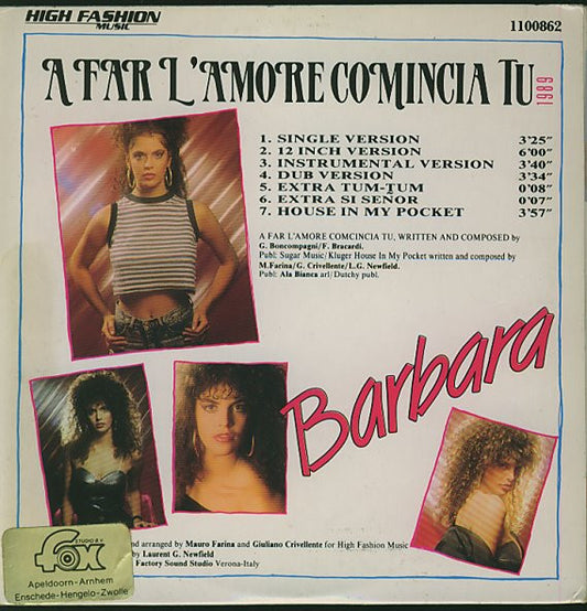 Barbara : A Far L'Amore Comincia Tu (CD, Maxi, Car)