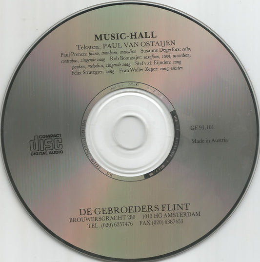 Gebroeders Flint : Music Hall (Paul Van Ostaijen) (CD)