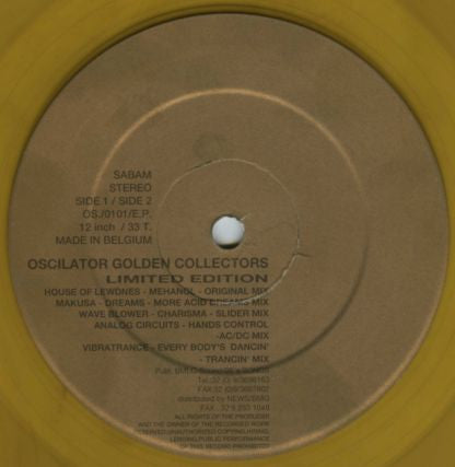 Various : Oscillator Golden Collectors Limited Edition (12", Ltd, Gol)