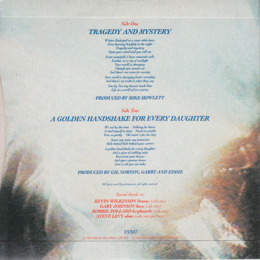 China Crisis : Tragedy & Mystery (7", Single, Pap)