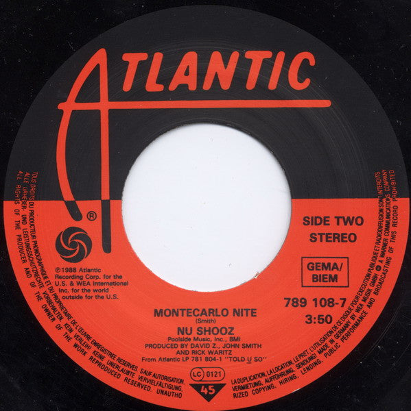 Nu Shooz : Should I Say Yes? (7", Single)