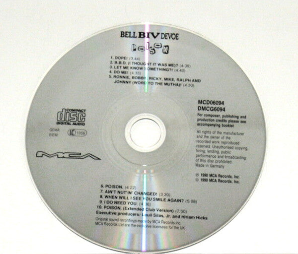 Bell Biv Devoe : Poison (CD, Album)