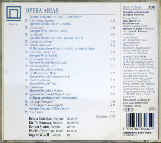 Various : Opera Arias (CD, Comp, RE, RM)