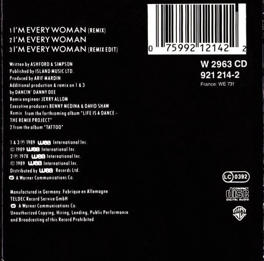 Chaka Khan : I'm Every Woman (Remix) (CD, Mini)
