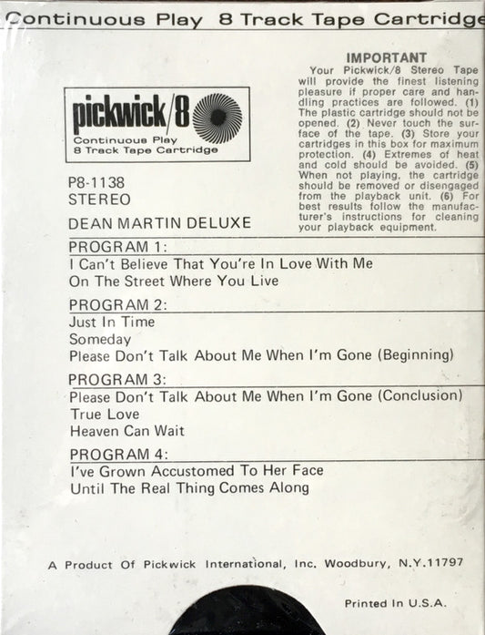 Dean Martin : Dean Martin Deluxe (8-Trk, Album)