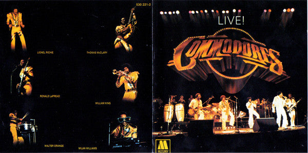 Commodores : Live! (CD, Album, RE)