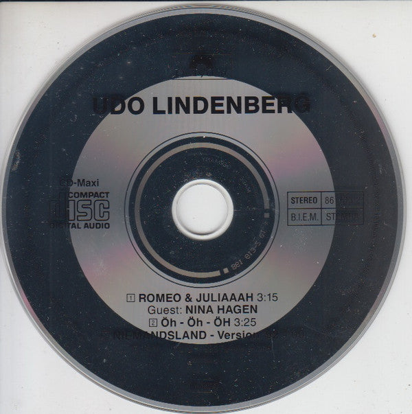 Udo Lindenberg & Nina Hagen : Romeo & Juliaaah (CD, Maxi)